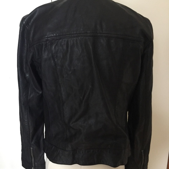 XS Lucky Brand 100% Lamb Leather Jacket - Picture 4 of 6